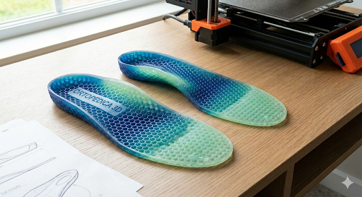 3D printani anatomski ulošci izrađeni prema skenu stopala