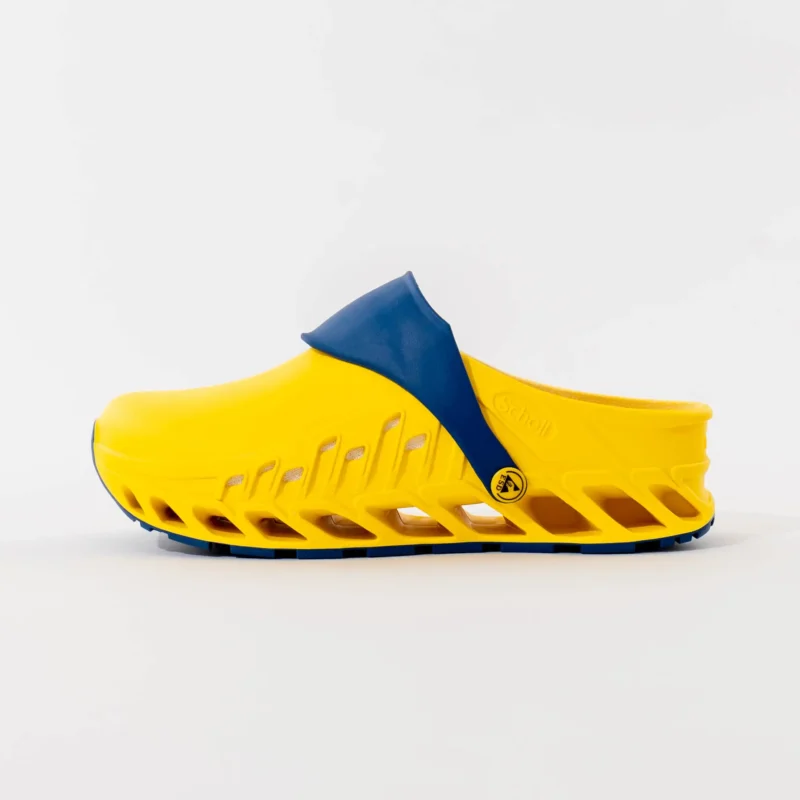 Unisex Scholl klompe Evoflex – Žute