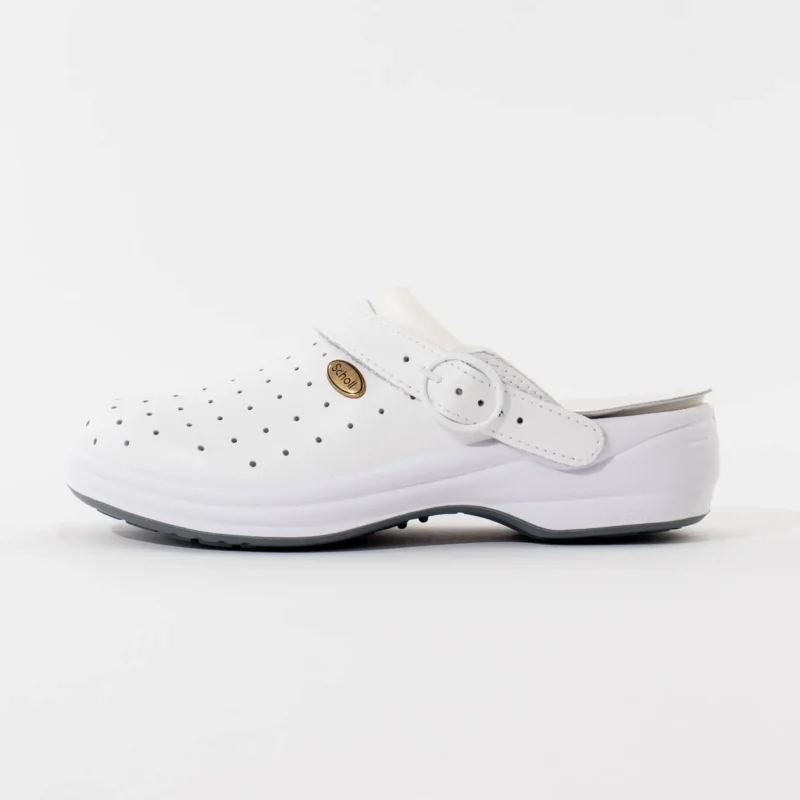 Unisex Scholl klompe New Bonus – Bijele
